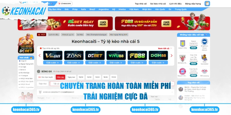Kèo Nhà Cái 27 Chuyên trang hoàn toàn miễn phí trải nghiệm cực đã