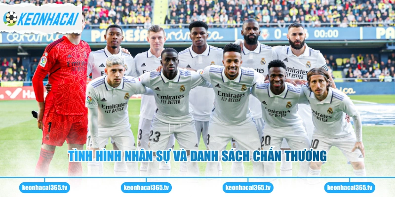 Real Madrid - Câu Lạc Bộ Vĩ Đại, Tạo Nên Lịch Sử Bóng Đá 3 Tình hình nhân sự và danh sách chấn thương